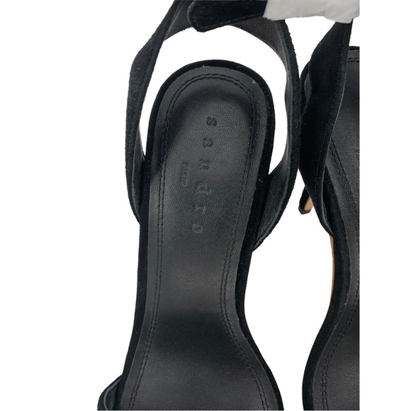 NIB SANDRO NINA PEARLS HEELS (BLACK) SIZE 36 (US 5 - 5 1/2) - Picture 4 of 13